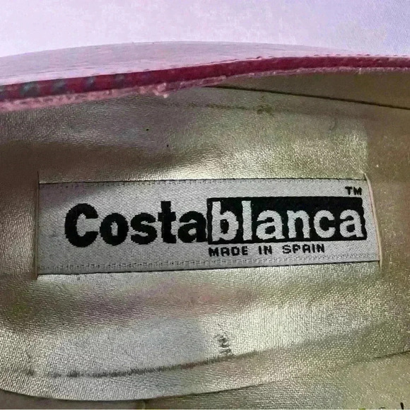 Casa Blanca heels in a beautiful print. SZ 8 M - Picture 8 of 9